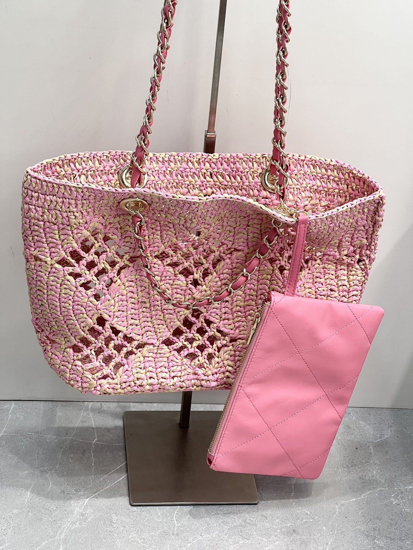 Weaving Hollow Beach New Straw Shoulder Knitted Bag